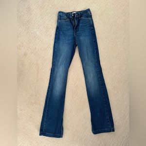 Zara z1975 skim flare Jean